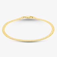9ct Yellow Gold 7 Inch Diamond Cut Wave Herringbone Bracelet 1.29.9481