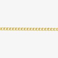 9ct Yellow Gold 18 Inch Diamond-Cut Curb Chain CN025L-18