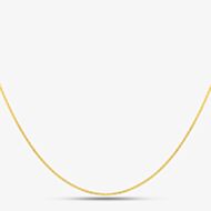 9ct Yellow Gold 18-Inch Square Trace Necklace CN754-18