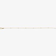 9ct Yellow Gold 7.5 Inch Fine Ball Station Bracelet GB511