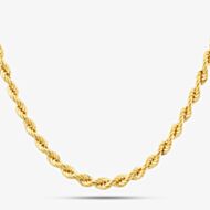 9ct Yellow Gold 18 Inch Rope Chain CUL085-18