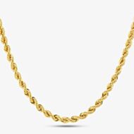 9ct Yellow Gold 20 Inch Rope Chain HLRP-420-9Y-20