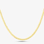 9ct Yellow Gold Flat Curb Chain SUFC-340-9Y
