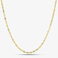 9ct Yellow Gold 20 Inch Twisted Curb Chain SSIN-220-9Y-20