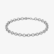Gold Classic 9c White Gold Round Belcher Bracelet 5.24.3551