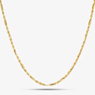 Gold Classic 9ct Yellow Gold 18 Inch Figaro Rope Chain SRFC-210-9Y-18