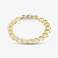 Gold Classic 9ct Yellow Gold 7.5 Inch Stamped Shell Link Bracelet HSLB-850-9Y-7.5