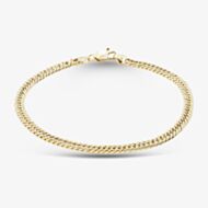 9ct Yellow Gold 8.5 Inch Flat Curb Chain Bracelet HCDC-420-9Y-8.5