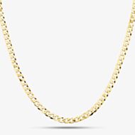 9ct Yellow Gold 24 Inch Flat Curb Chain SUFC-340-9Y-24