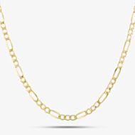 9ct Yellow Gold 20 Inch Hollow Figaro Chain HF080-20