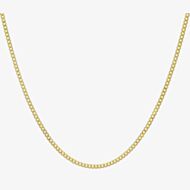 9ct Yellow Gold Flat Curb Chain UFC70