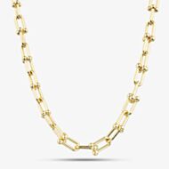 9ct Yellow Gold 18 Inch Fancy Ball Bar Chain HBGT-850-9Y-18