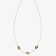 9ct Yellow Gold Textured Knot Necklace GN338