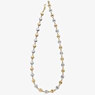 9ct Two Colour Gold Multi Disc Necklace GN330