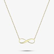 9ct Yellow Gold Adjustable Infinity Necklace 1.19.8154