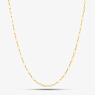 9ct Yellow Gold Paper Chain Necklace 1.16.0204