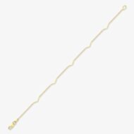 9ct Gold 7.25 Inch Multi V Bar Bracelet 111125127466