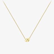 9ct Yellow Gold Double Circle Link Necklace 111125147265