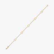 Gold Classic 9ct Yellow Gold Multi Open Oval Bracelet 111125147614