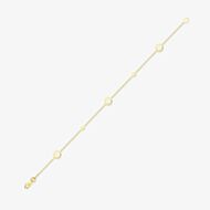 Gold Classic 9ct Yellow Gold Multi Circle Flower Bracelet 111125147615