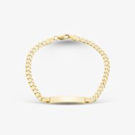 Gold Classic 9ct Yellow Gold 7.5 Inch ID Curb Chain Bracelet SIDB-440-9Y-7.5