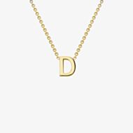 Gold Classic 9ct Yellow Gold Mini Initial D Necklace 1.19.0153