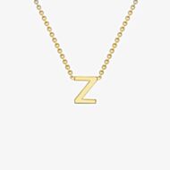 Gold Classic 9ct Yellow Gold Mini Initial Z Necklace 1.19.0175