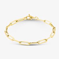9ct Yellow Gold Elongated Oval Link Bracelet CA017-07