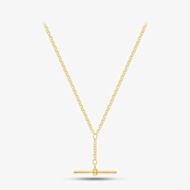 9ct Yellow Gold T-Bar Belcher Necklace CA023-18