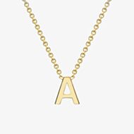 9ct Yellow Gold Mini Initial A Necklace 1.19.0150