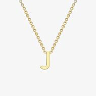 9ct Yellow Gold Mini Initial J Nceklace 1.19.0159