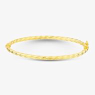 9ct Yellow Gold Twist Bangle BBE029Y