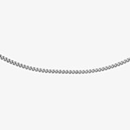 9ct White Gold 18 Inch Diamond Cut Curb Chain 5.13.0024