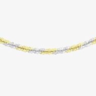 9ct Two Colour Gold 18 Inch Twisted Chain 2.15.8684