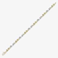 9ct Two Colour Gold Fancy Infinity Bracelet BR503-07