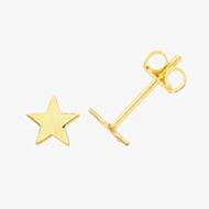 Fashionista Gold 9ct Yellow Gold Star Stud Earrings ES701