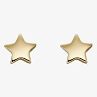 Gold Classic 9ct Yellow Gold Small Star Stud Earrings GE2366