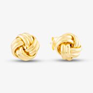 9ct Yellow Gold Double Knot Stud Earrings 1.55.6219