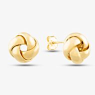 9ct Gold Small Knot Stud Earrings 1556259