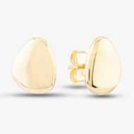 9ct Yellow Gold Pebble Stud Earrings GE2161