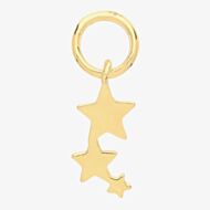 9ct Yellow Gold Shooting Star Earring Charm EPN006