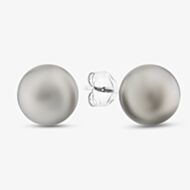 18ct White Gold Grey Pearl Stud Earrings EOX150TA