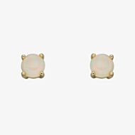 9ct Yellow Gold Opal October Birthstone Stud Earrings GE2335