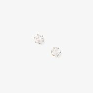 9ct Yellow Gold White Cubic Zirconia Stud Earrings 120325149508