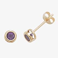 Fashionista Gold 9ct Gold Amy Stud Earrings ES425AM
