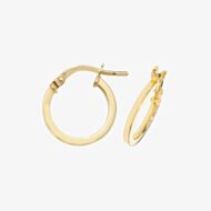 Gold Classic 9ct Yellow Gold 8mm Hoop Earrings ER1007-08