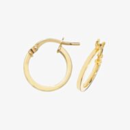 Gold Classic 9ct Yellow Gold 10mm Hoop Earrings ER1007-10
