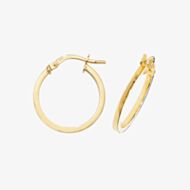 Gold Classic 9ct Yellow Gold 15mm Hoop Earrings ER1007-15