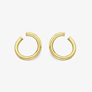 Gold Classic 9ct Yellow Gold Half Twist Hoop Earrings 120525147598