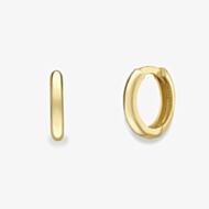 Gold Classic 9ct Yellow Gold Plain Huggie Hoop Earrings 120525147602